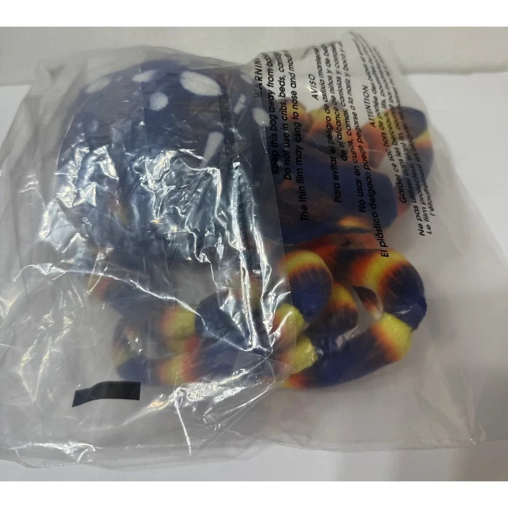 Adventure Planet Blue Orange Striped Spider Plush Stuffed Animal AP-SPID8 8 inch